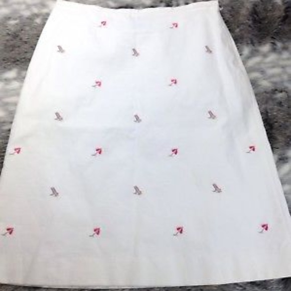Brooks Brothers Dresses & Skirts - Brooks Brothers White Embroidered Beach Skirt